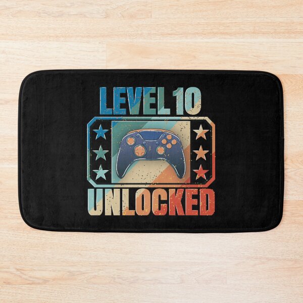 Item preview, Level 10 Unlocked: The design of gamers who celebrate their birthday designed and sold by Kraker-Inc.