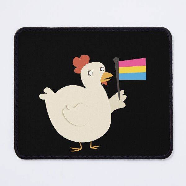 Item preview, pan pride flag chicken designed and sold by plotDriving-NPC.