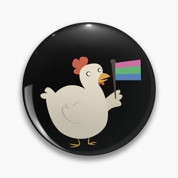 Item preview, polysexual pride flag chicken designed and sold by plotDriving-NPC.