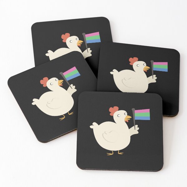 Item preview, polysexual pride flag chicken designed and sold by plotDriving-NPC.