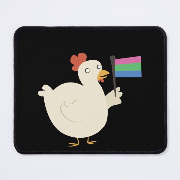 Item preview, polysexual pride flag chicken designed and sold by plotDriving-NPC.