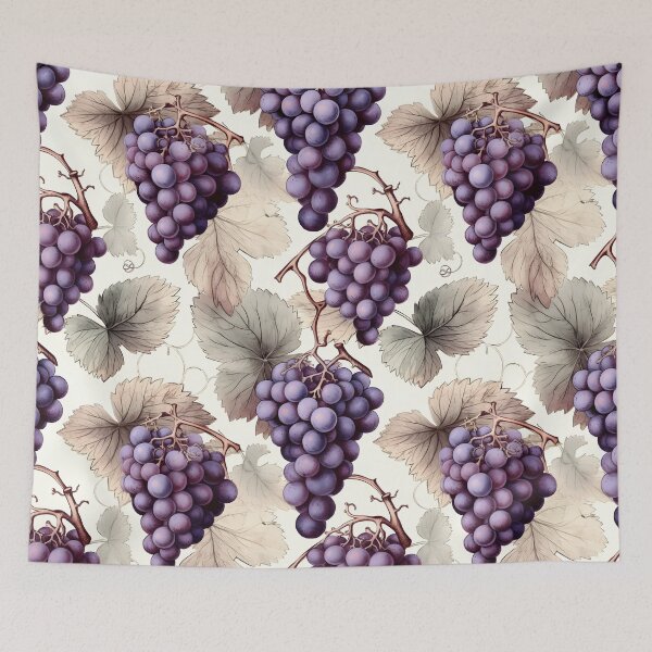 Item preview, Grapes vintage illustration designed and sold by enipra.