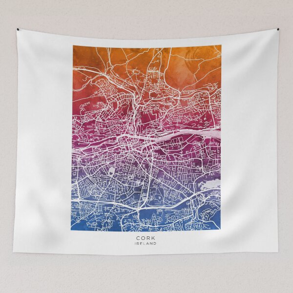 Item preview, Cork Ireland City Map designed and sold by ArtPrints.