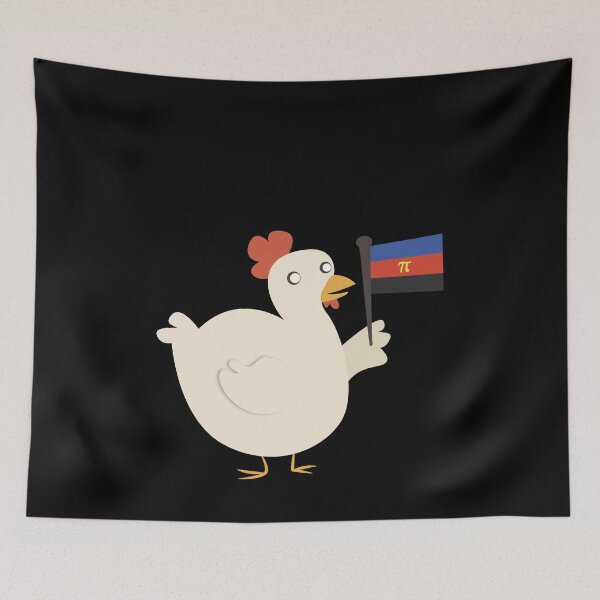 Item preview, polyamorous pride flag chicken designed and sold by plotDriving-NPC.