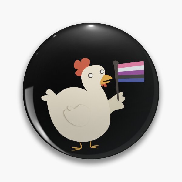 Item preview, genderfluid pride flag chicken designed and sold by plotDriving-NPC.