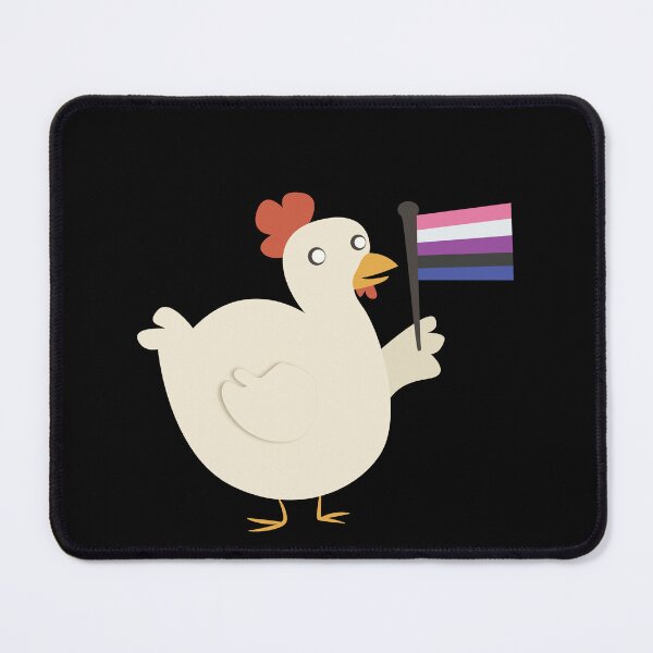 Item preview, genderfluid pride flag chicken designed and sold by plotDriving-NPC.