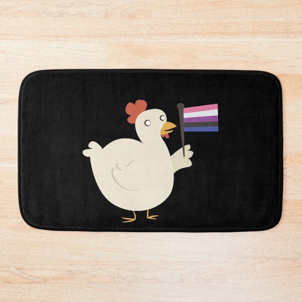 Item preview, genderfluid pride flag chicken designed and sold by plotDriving-NPC.