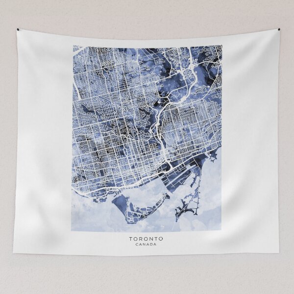 Item preview, Toronto Street Map designed and sold by ArtPrints.