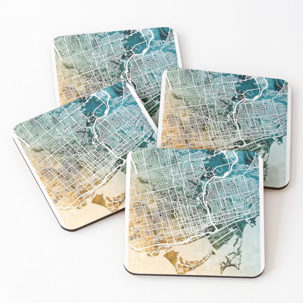 Item preview, Toronto Street Map designed and sold by ArtPrints.