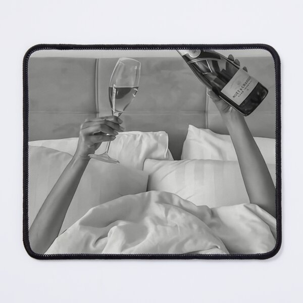 Item preview, Woman Drinking Wine in Bed designed and sold by waltersww.