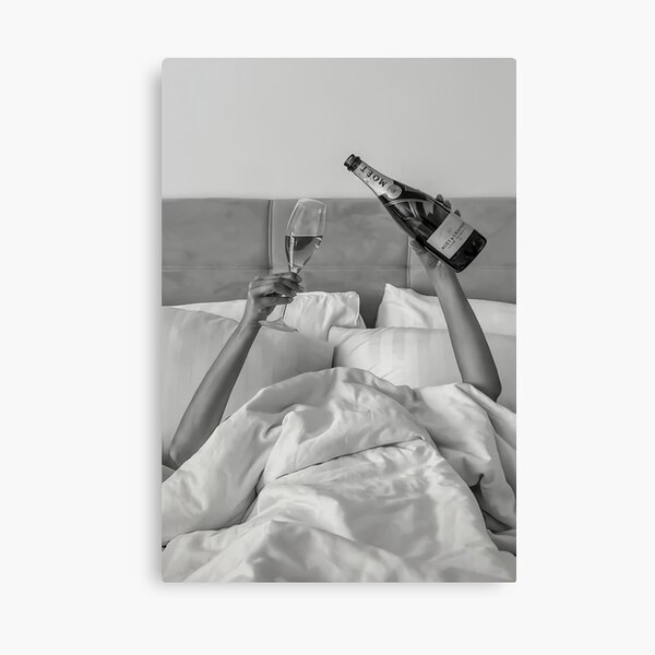 Item preview, Woman Drinking Wine in Bed designed and sold by waltersww.