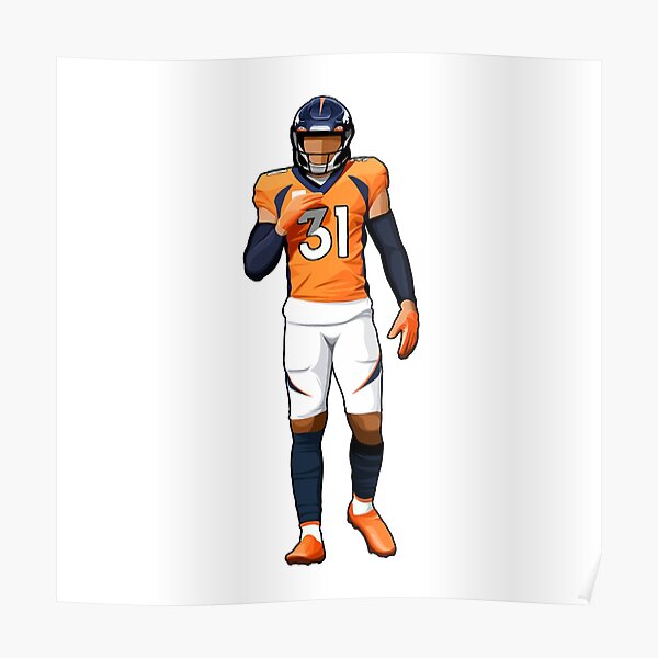 Denver Broncos Justin Simmons American Footballer Painting Wall