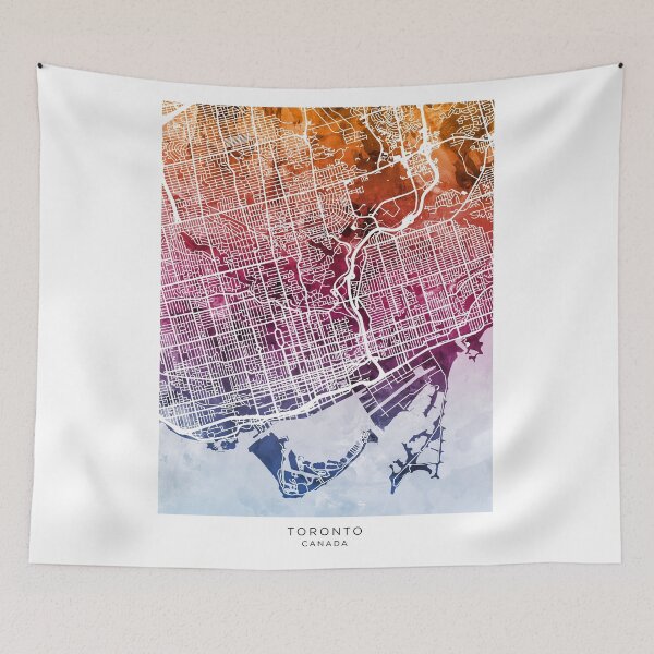 Item preview, Toronto Street Map designed and sold by ArtPrints.