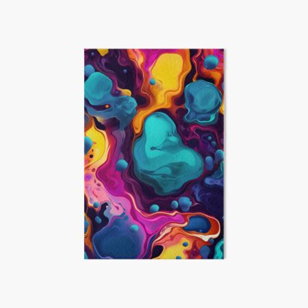 Acrylic Dutch Pour, Fluid Formation Style Abstract Painting Canvas Print Art Board Print