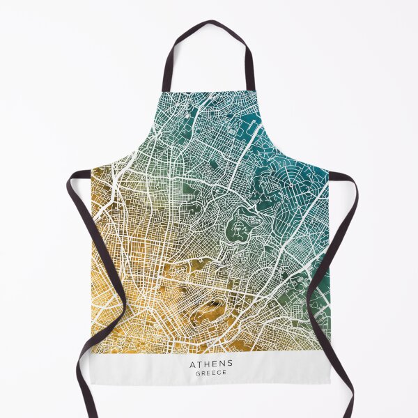 Item preview, Athens Greece City Map designed and sold by ArtPrints.