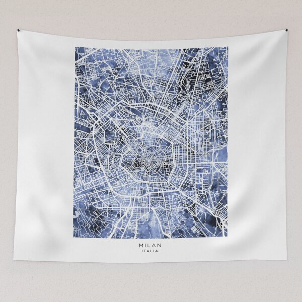 Item preview, Milan Italy City Map designed and sold by ArtPrints.