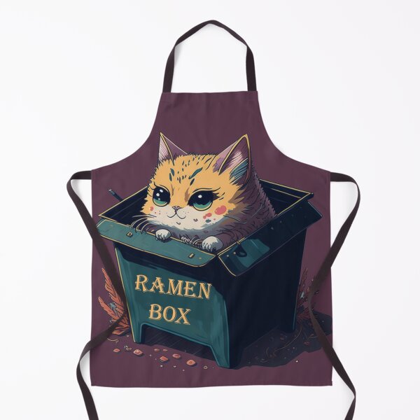 Item preview, Kawaii Vintage Style Japenese Ramen Cat designed and sold by YrtemmyS.