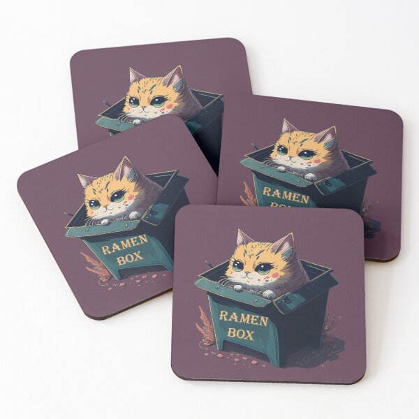 Item preview, Kawaii Vintage Style Japenese Ramen Cat designed and sold by YrtemmyS.