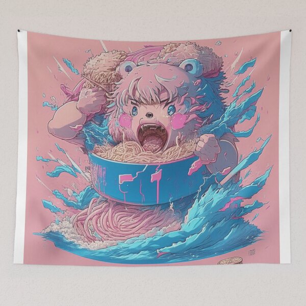 Item preview, Bear Eat Ramen designed and sold by IrvinebarKley.