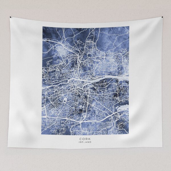 Item preview, Cork Ireland City Map designed and sold by ArtPrints.