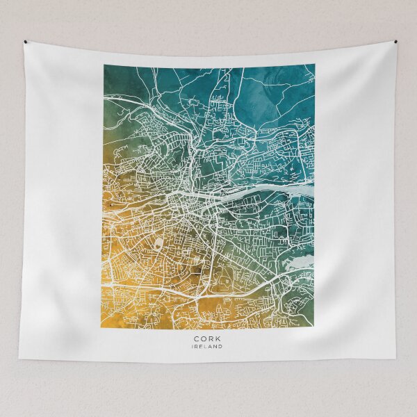 Item preview, Cork Ireland City Map designed and sold by ArtPrints.