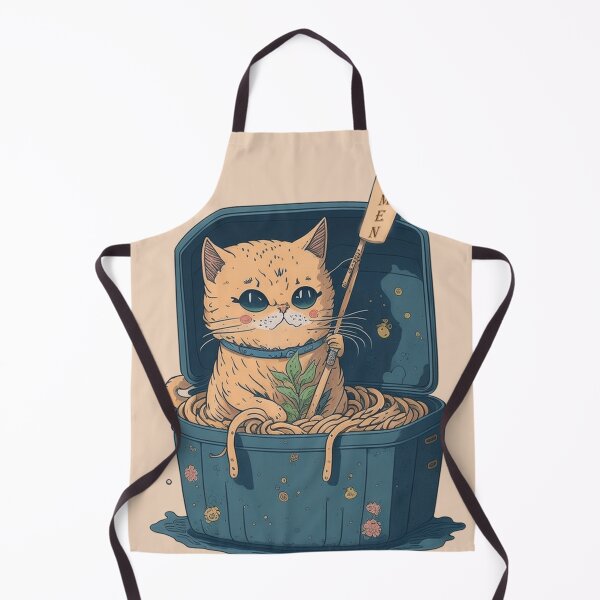 Item preview, Kawaii Vintage Style Japenese Ramen Cat designed and sold by YrtemmyS.