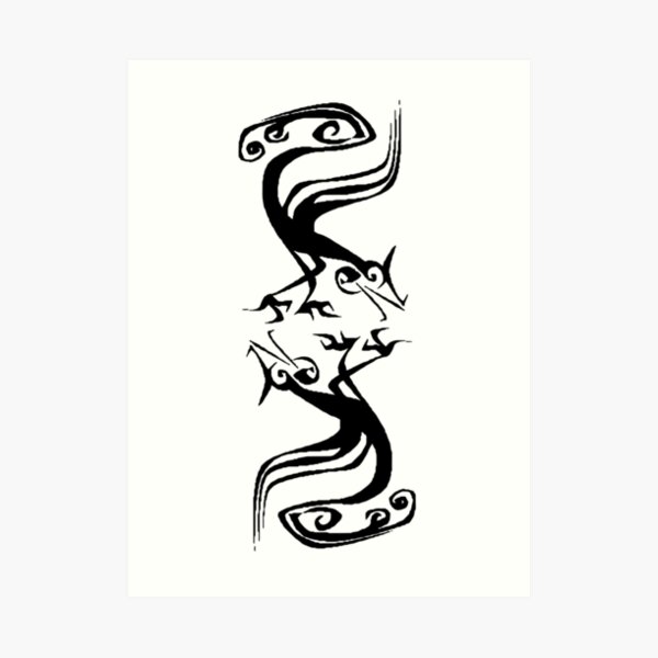 Celtic Dragons Art Print