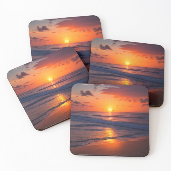 Aperçu de l'œuvre Paradise Dusk Beach Sunset Serenity créée et vendue par Permana96.
