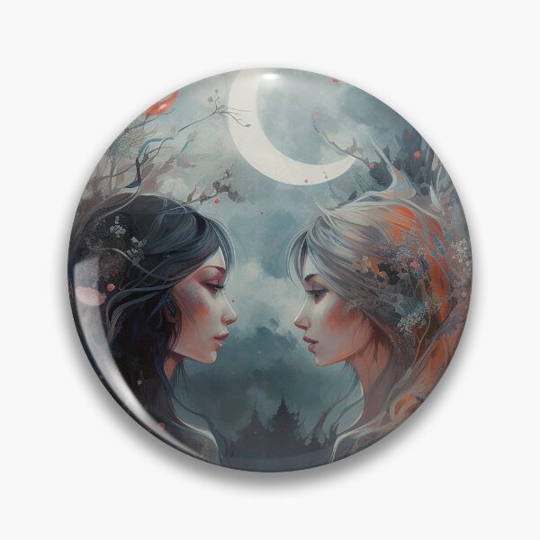 Item preview, Nocturnal Gemini: Secrets of the Crescent Moon designed and sold by EmeraldeaArt.