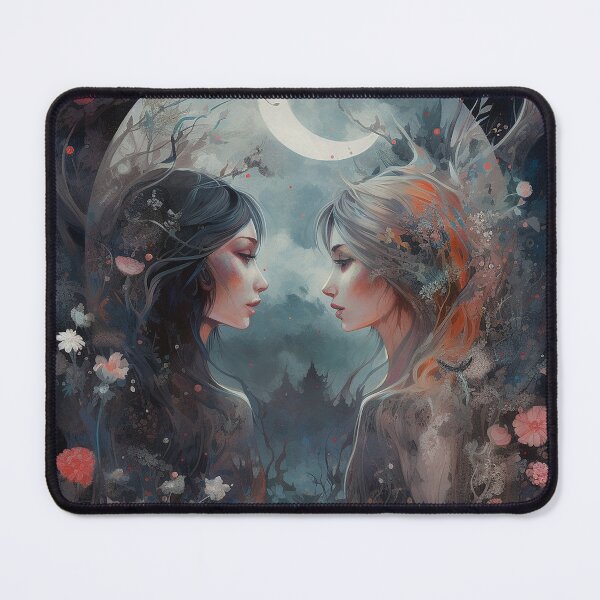 Item preview, Nocturnal Gemini: Secrets of the Crescent Moon designed and sold by EmeraldeaArt.