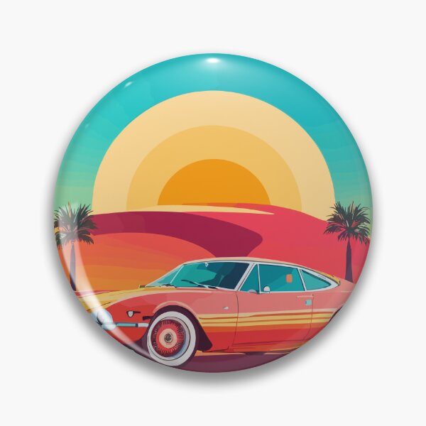 Item preview, "Sunset Cruise: Reviving Retro Vibes with Radiant Rides" designed and sold by PRASIDSHETTY.