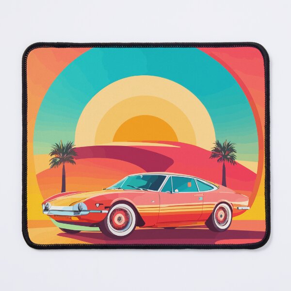 Item preview, "Sunset Cruise: Reviving Retro Vibes with Radiant Rides" designed and sold by PRASIDSHETTY.