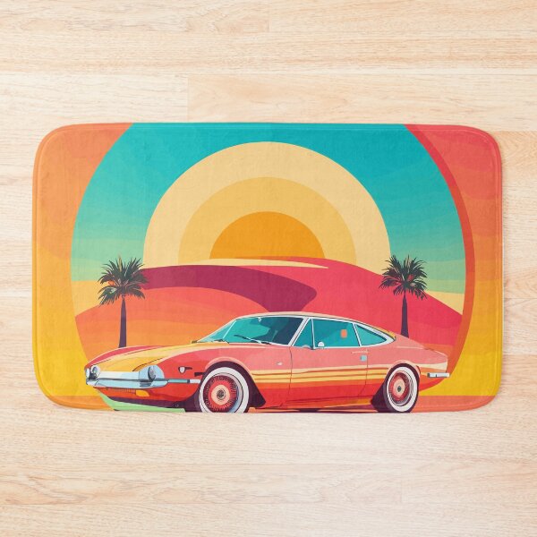 Item preview, "Sunset Cruise: Reviving Retro Vibes with Radiant Rides" designed and sold by PRASIDSHETTY.