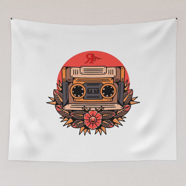 Aperçu de l'œuvre ROGUE OLD SCHOOL CASSETTE TATOUAGE ART créée et vendue par Rogueclothes.