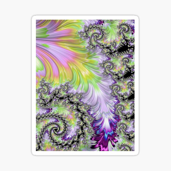 Funky Fractal Sticker
