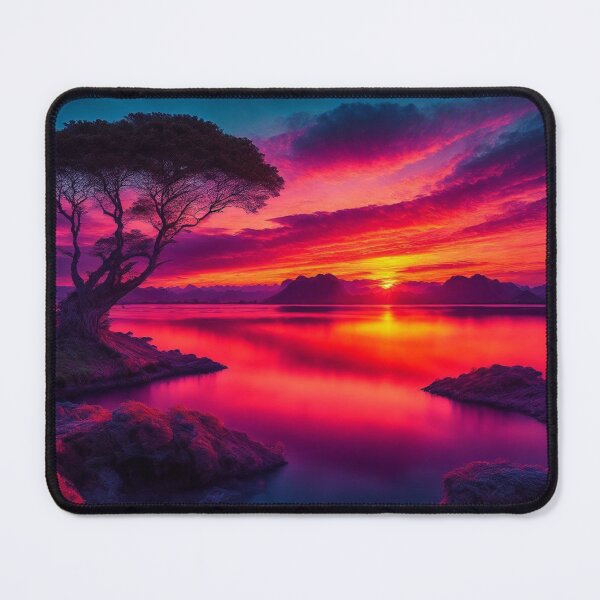 Item preview, Waterfront Landscapes with the Sunset or Sunrise in the Background, Creating a Beautiful and Dramatic Scene, Ai Generated Art designed and sold by AiGens.