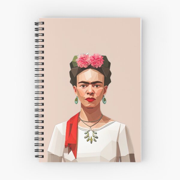 Artikelvorschau, Frida Kahlo im weißen Kleid und roten Schal entworfen und verkauft von PolygonXYZ.