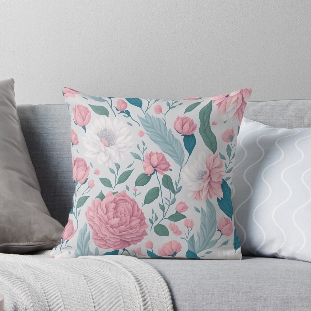Item preview, Throw Pillow designed and sold by bubblegarden.