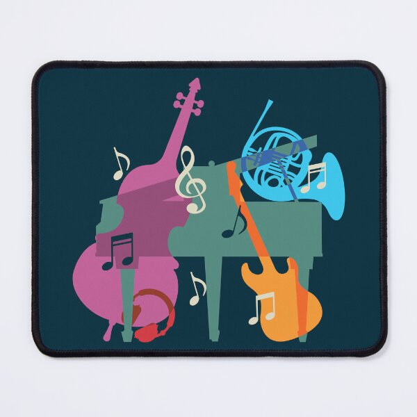 Item preview, Set of abstract colorful musical instruments. Logo or poster concept designed and sold by Familyshmot.