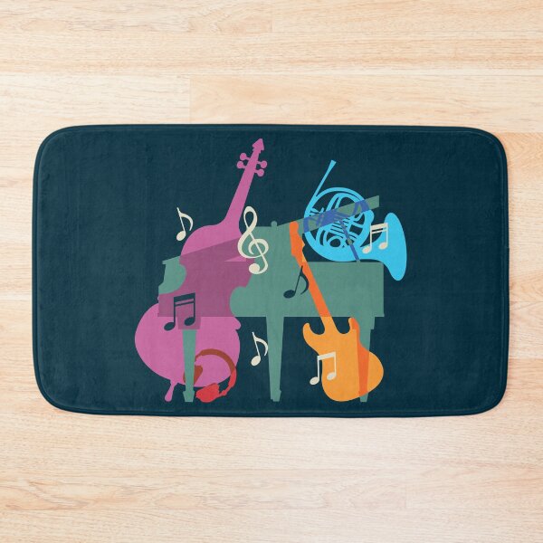 Item preview, Set of abstract colorful musical instruments. Logo or poster concept designed and sold by Familyshmot.