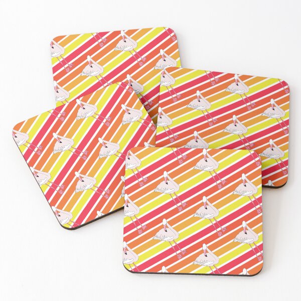 Item preview, Flamingos Diagonal Sunsets  designed and sold by debutpagesart.