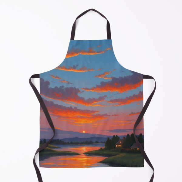 Item preview, River of Golden Hues Sunset Glow designed and sold by Permana96.