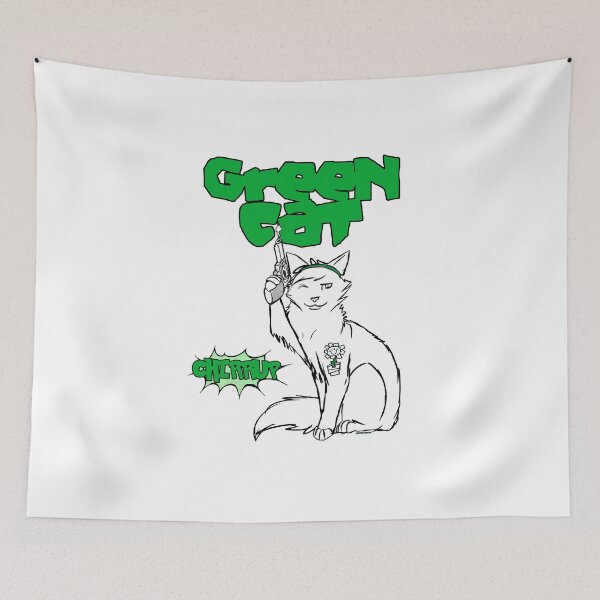 Item preview, Green Cat designed and sold by darklordpug.