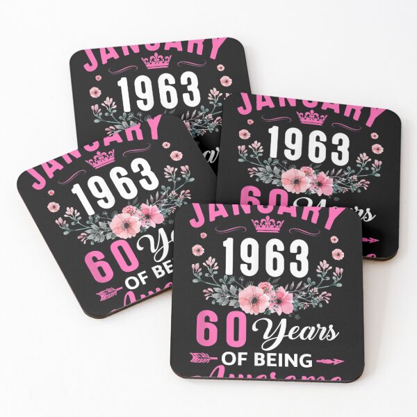 Item preview, Made In 1963 60 Years Old January 60Th Birthday Women designed and sold by Tiffany Latnikov.