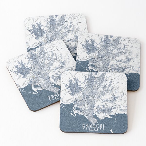 Item preview, Karachi City Map of Sindh, Pakistan - Coastal designed and sold by deMAP.