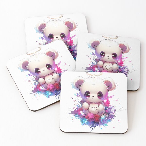 Item preview, Cute little valentine bear with aureole flowers and heart splash designed and sold by TomFrontierArt.