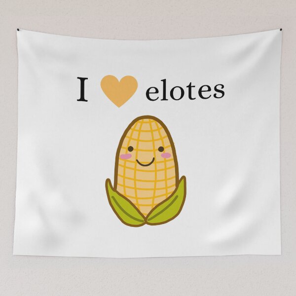 Item preview, I love elotes happy corn drawing designed and sold by trancenit.