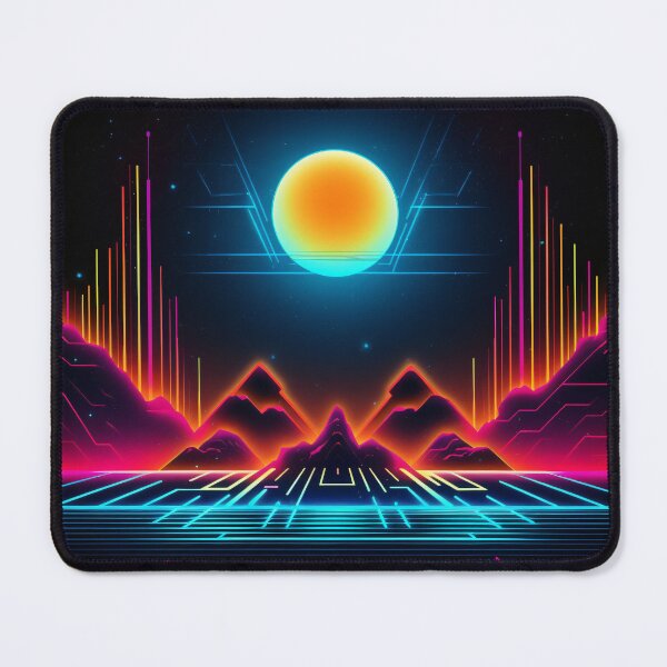 Item preview, Retro Neon Space - Back to the 80s - Illustration - designed and sold by Pixelboys.