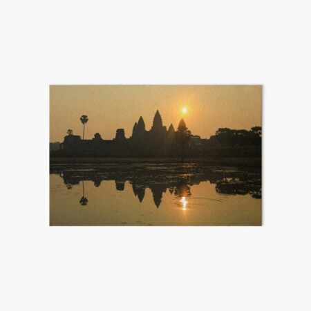 Angkor Wat Temple sunrise Art Board Print