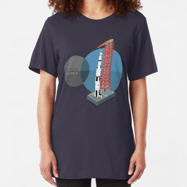 Saturn V Slim Fit T-Shirt